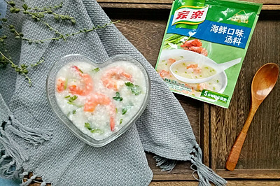 虾仁蔬菜粥