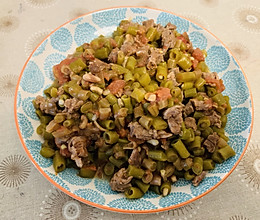 番茄豆角炒肉的做法