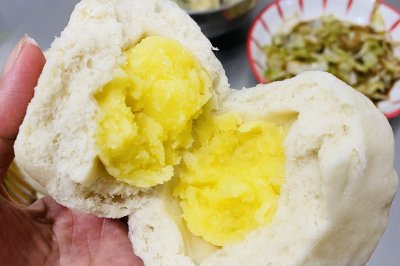 家常奶黄包