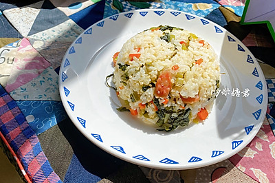 电饭煲腊肠菜饭