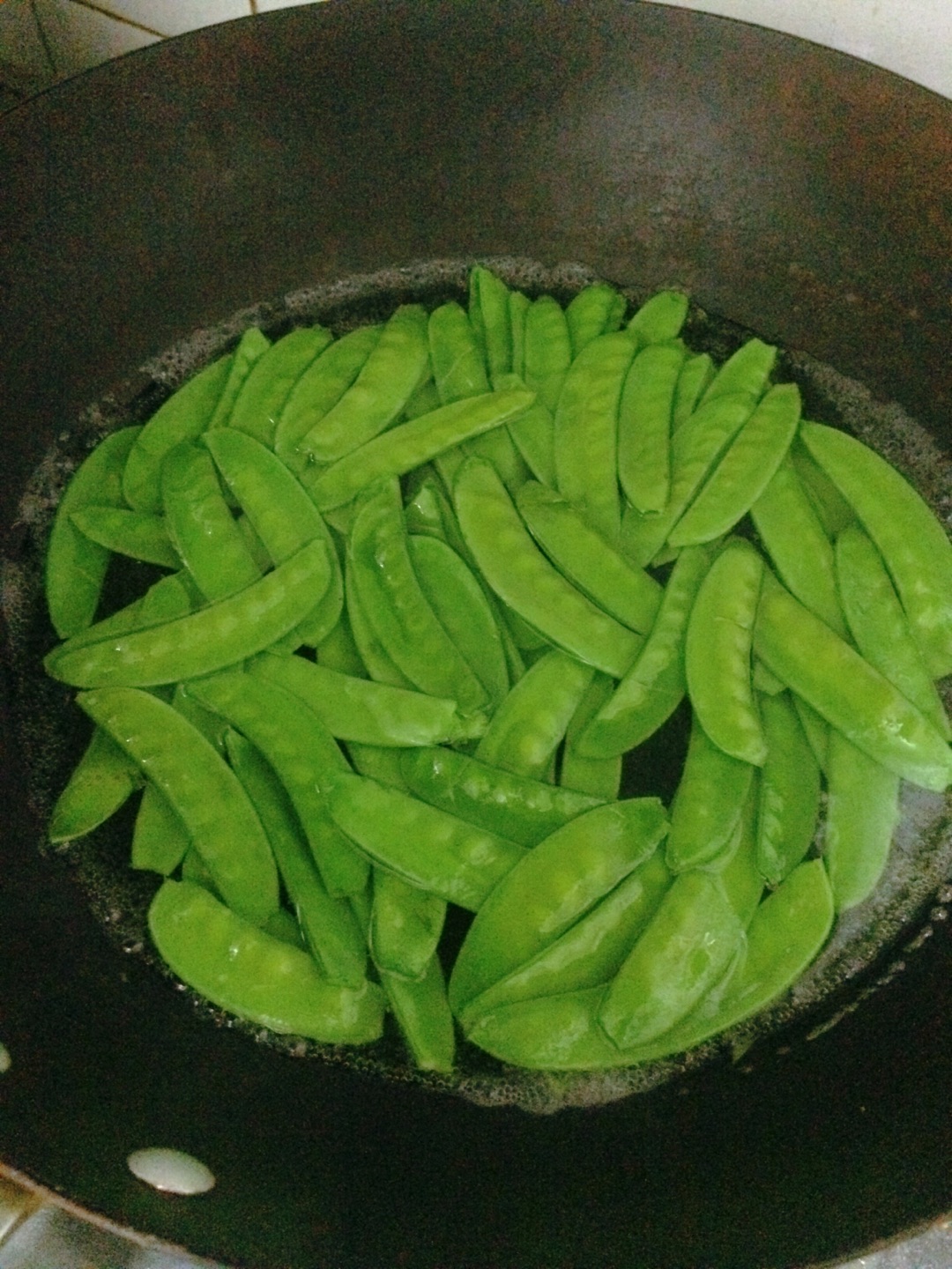 耗油荷兰豆的做法图解1