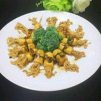 豉香豆卷金针菇的做法图解11
