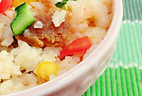 腊肠蒸饭～夏季小清新的做法