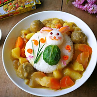 牛肉丸咖喱烩饭#奇妙咖喱，拯救萌娃食欲#的做法图解13