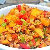 土豆肉末的做法图解10