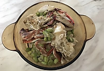 梭子蟹毛豆的做法
