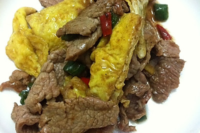 双椒滑蛋牛肉