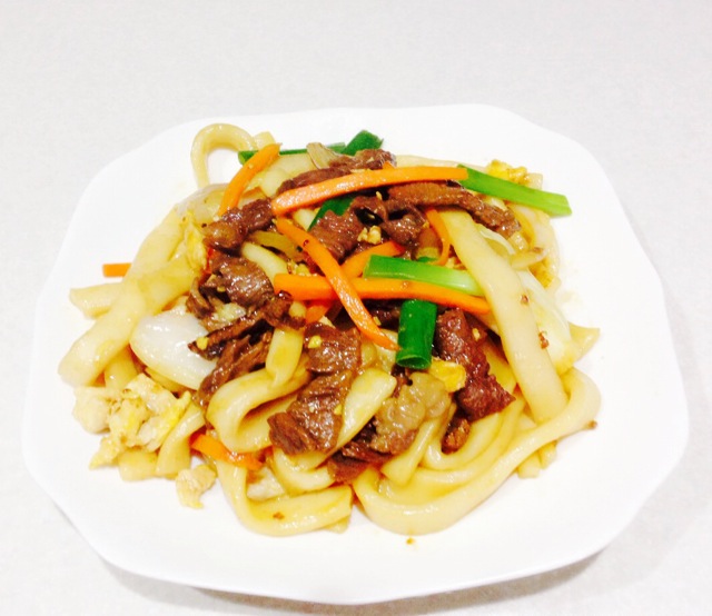 Stir fried minced pork with beef (similar to rice noodles)