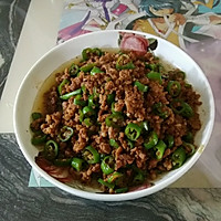 青椒肉沫的做法图解6
