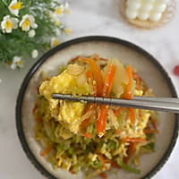 #流感季饮食攻略#包菜丝炒鸡蛋的做法图解13
