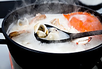 海鲜粥底火锅的做法