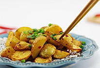 香辣少油健康版的——炸薯角的做法