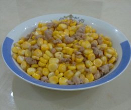 肉末炒台湾甜玉米的做法
