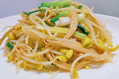 豆芽炒扁尖 越吃越健康