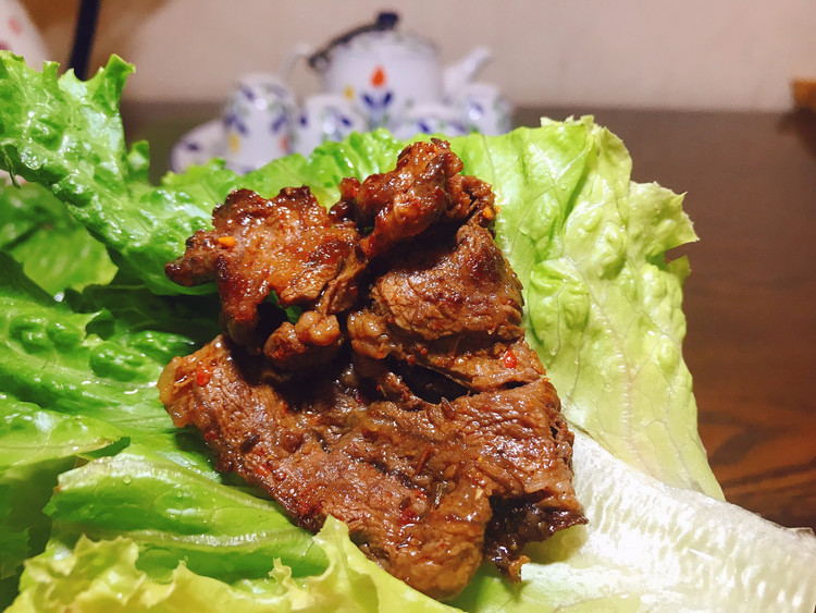 平底锅韩式烤牛肉的做法