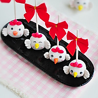 花生酱小鸡棒棒糖蛋糕#趣味挤出来，及时享美味#的做法图解8