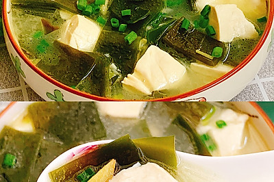 低卡低脂的海带豆腐汤，排油减脂好喝不胖