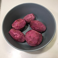 红豆沙紫薯凉糕的做法图解1