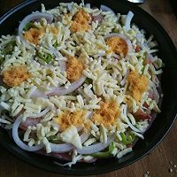 紫薯鲜虾肉松披萨#新鲜新关系#的做法图解5