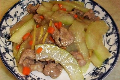 青木瓜炒肉片