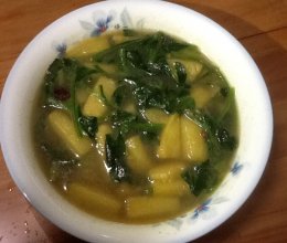 菠菜炖土豆汤的做法
