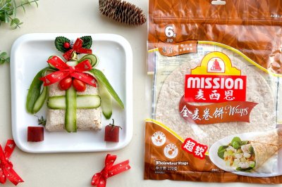 麦西恩卷饼-红薯芝士圣诞礼物盒子