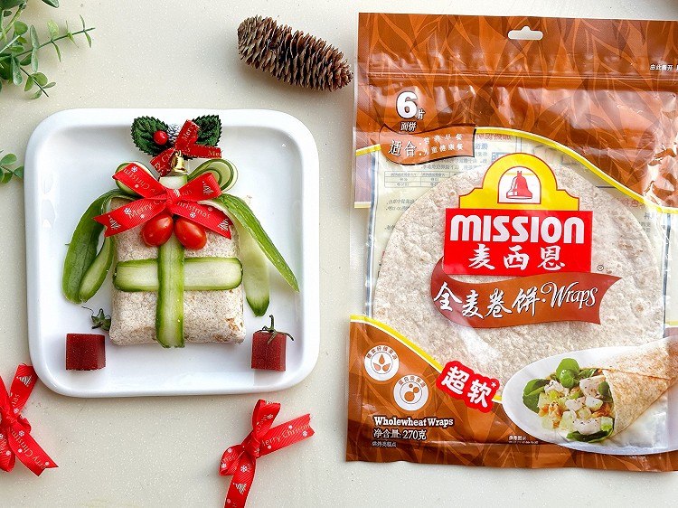 麦西恩卷饼-红薯芝士圣诞礼物盒子的做法