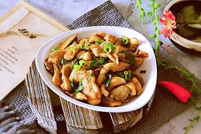 酱香菌菇炒肉片