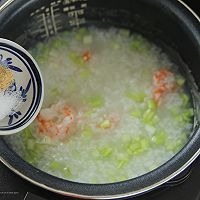 鲜虾芹菜粥的做法图解6