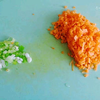 #蛋趣体验#菠菜胡萝卜蛋白糕的做法图解3