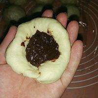 椰浆泡巧克力酱夹心面包的做法图解18