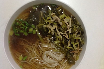 雪菜肉丝面