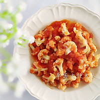 减脂餐|西红柿炒菜花的做法图解5