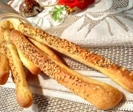 #憋在家里吃什么#意大利面包棒的做法
