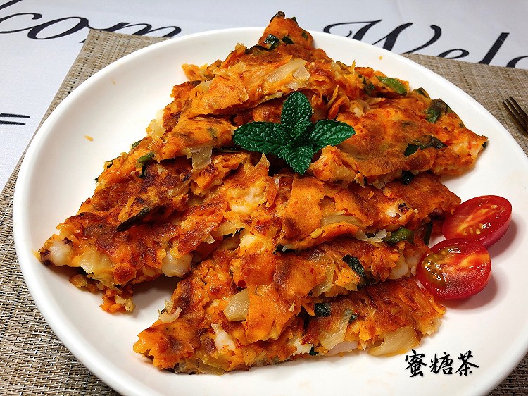 泡菜海鲜饼的做法