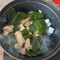 海带排骨山药豆腐汤的做法图解4