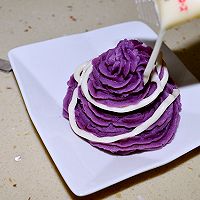 蜂蜜沙拉紫薯泥的做法图解7