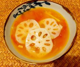 西红柿莲藕小米粥的做法