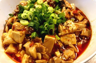 麻婆豆腐（肉片版）
