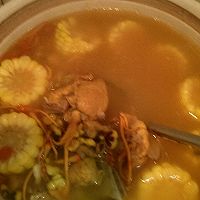 虫草花龙骨玉米汤的做法图解1