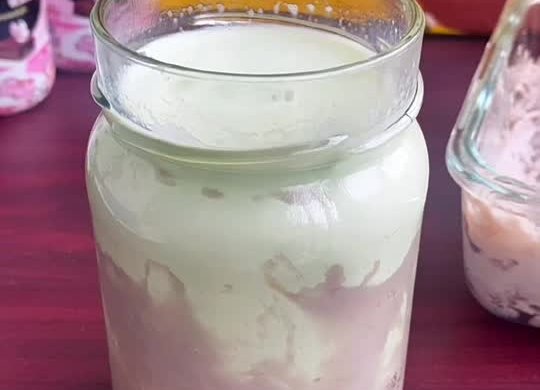 芋泥抹茶牛乳