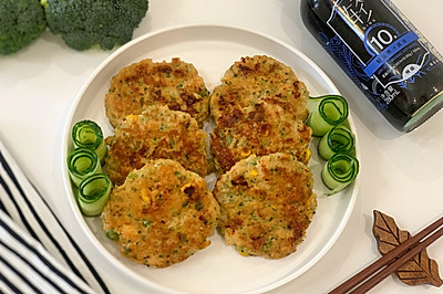 鸡胸肉蔬菜饼