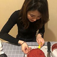 浪漫红丝绒草莓蛋糕的做法图解9