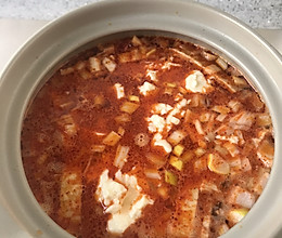 辣口棉豆腐汤的做法