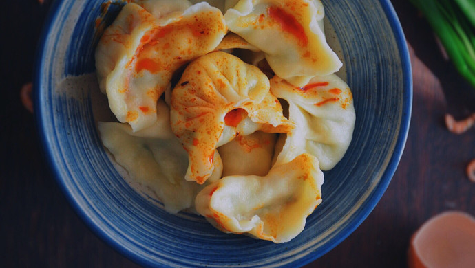 鲜味十足～南极磷虾干饺子