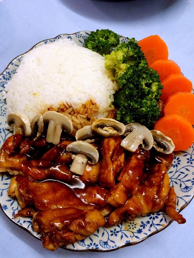 日式照烧鸡排饭的做法图解2
