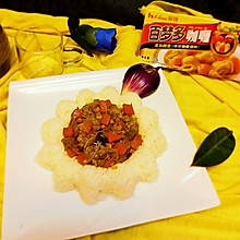 蘑菇咖喱肉酱拌饭#百梦多Lady咖喱#