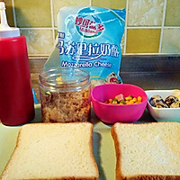 快手吐司披萨的做法图解1