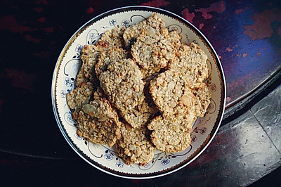 减肥低脂零食-香蕉燕麦软饼干