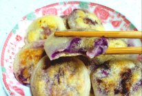 不用烤箱的紫薯糯米饼的做法